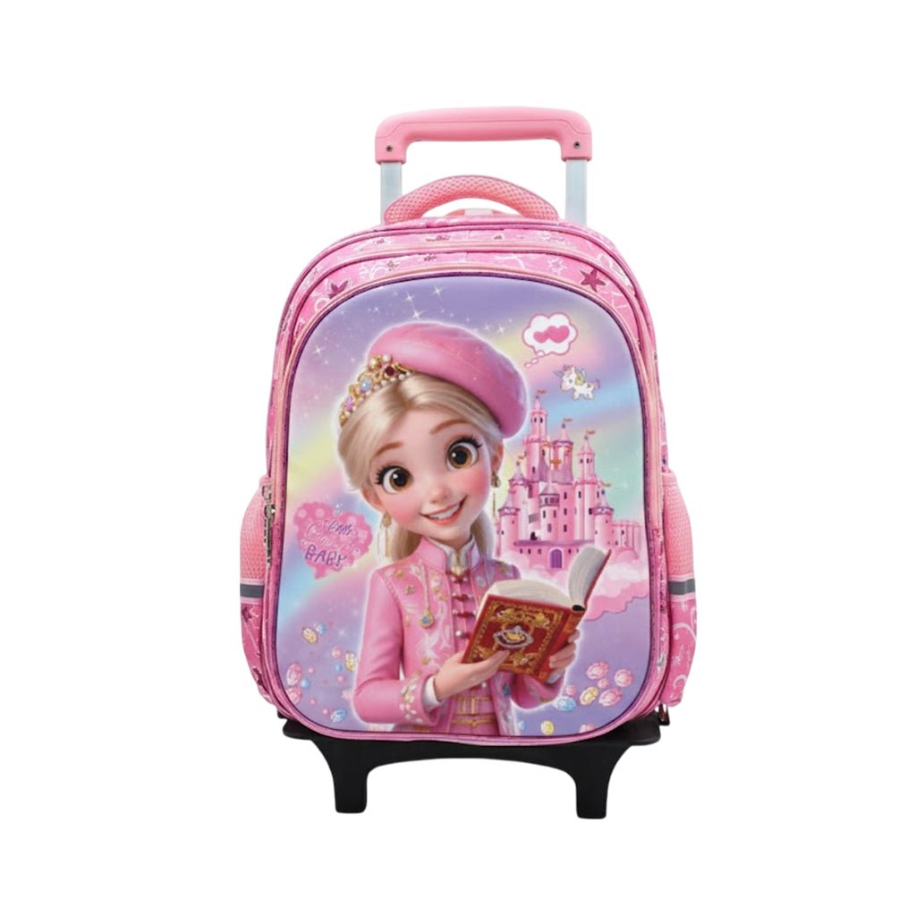 Sac à Dos à Roulettes Enfant 3D – Cartable Trolley Scolaire Premium