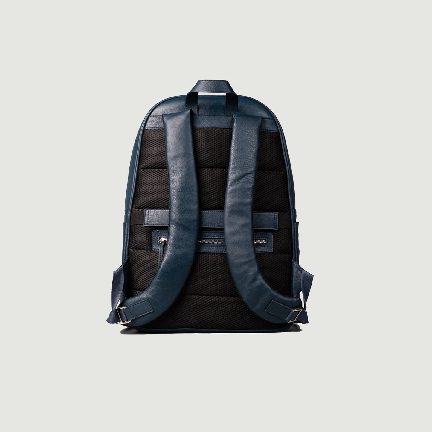 Sac à dos en cuir bleu marine - Backpack