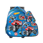 Pack Scolaire 3 Pièces Premium – Cartable à Roulettes Trolley